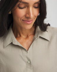 Chico's No Iron™ Linen Shirt WASHED SAGE
