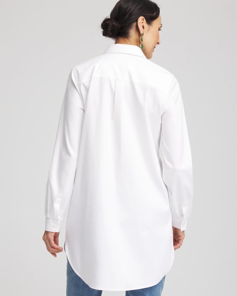 Chico's No Iron™ Pocket Tunic OPTIC WHITE