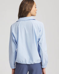 Chico's Zenergy® UPF Half-Zip Mockneck Top DELPHINIUM BLUE