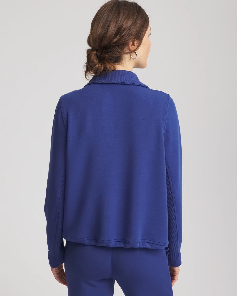 Chico's Zenergy® Ribbed Sweatshirt DARK HARBOR
