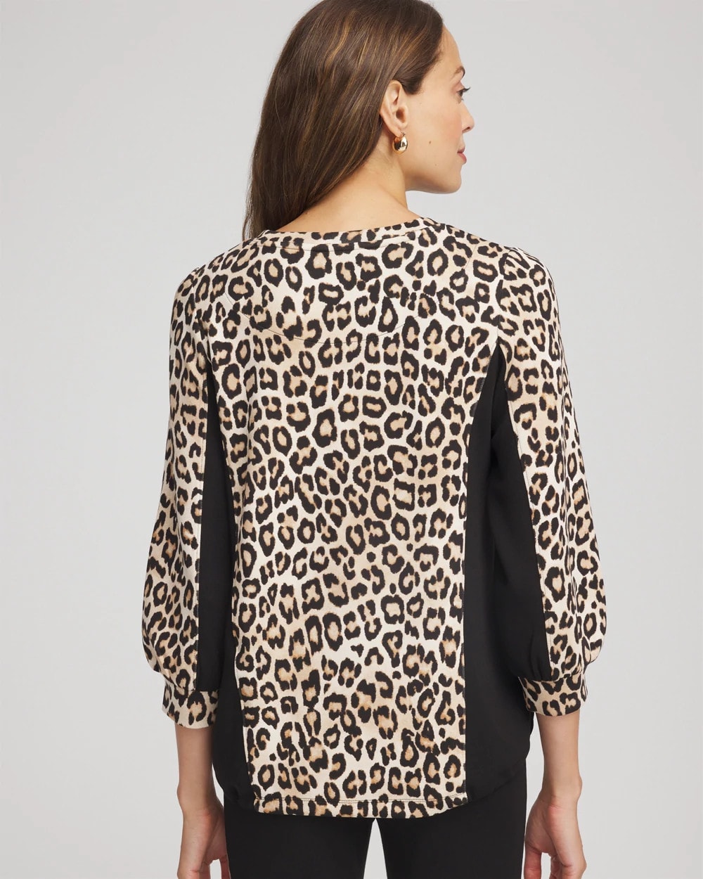 Chico's Zenergy® Animal-Print Bungee Top NATURAL TAN