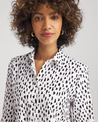 Chico's No Iron™ Polka Dot  Shirt OPTIC WHITE