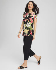 Chico's Travelers™ Tropical-Lily Tunic GOLDEN CHAMOIS