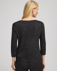 Chico's Zenergy® Twist-Front Top BLACK