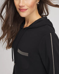 Chico's Zenergy® Caviar Bead Sweatshirt BLACK