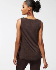 Chico's Travelers™ Classic Side-Slit Tank COCOA BEAN
