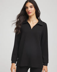 Chico's Zenergy® Collared Tunic BLACK