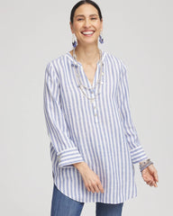 Chico's No Iron™ Linen Tunic INDIGO