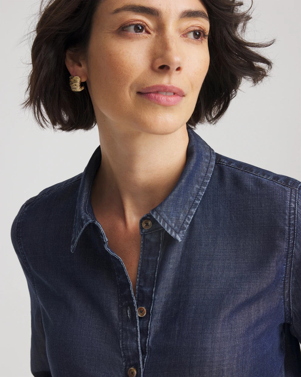 Chico's Tencel™ Classic-Fit Denim Tunic ROSARIO INDIGO