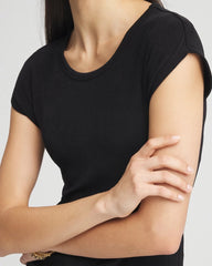 Chico's Travelers™ Cap-Sleeve Top TRAVELERS BLACK