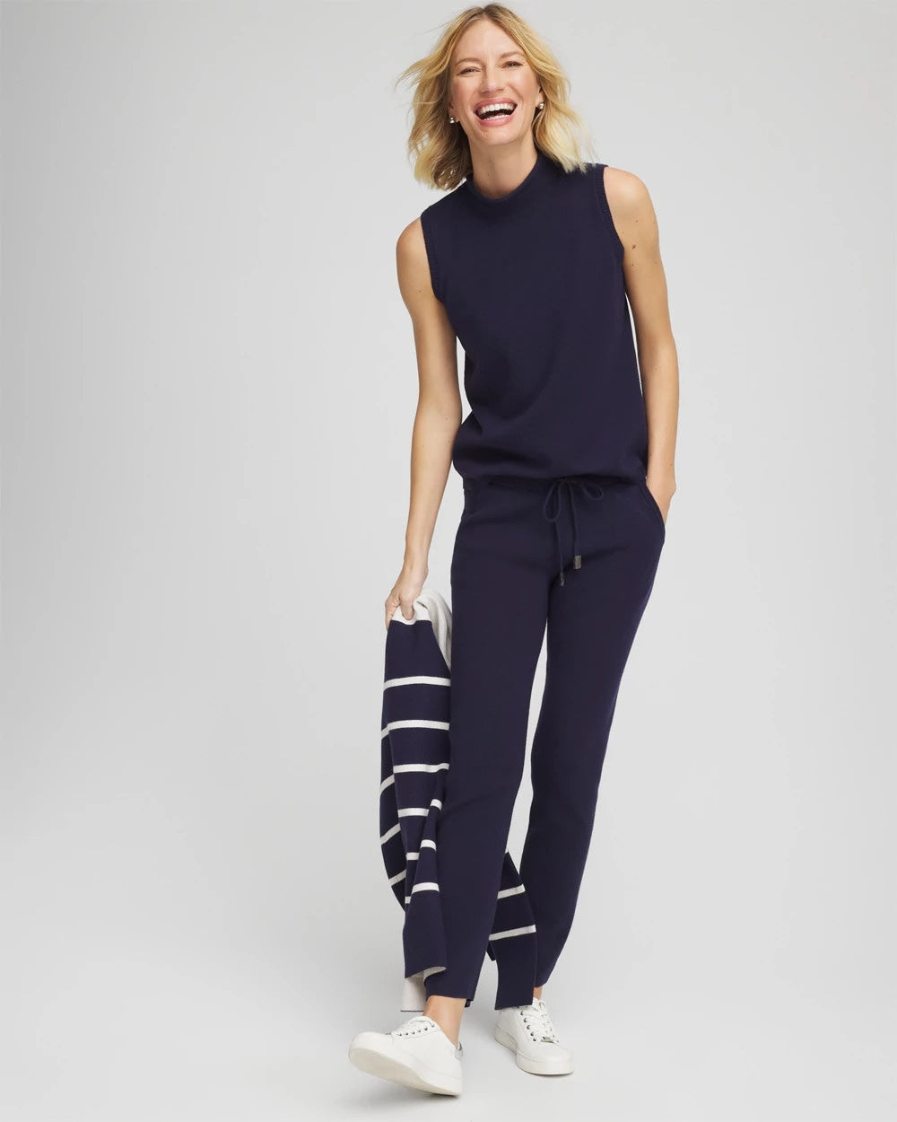Chico's Zenergy® Luxe Sleeveless Turtleneck PASSPORT BLUE