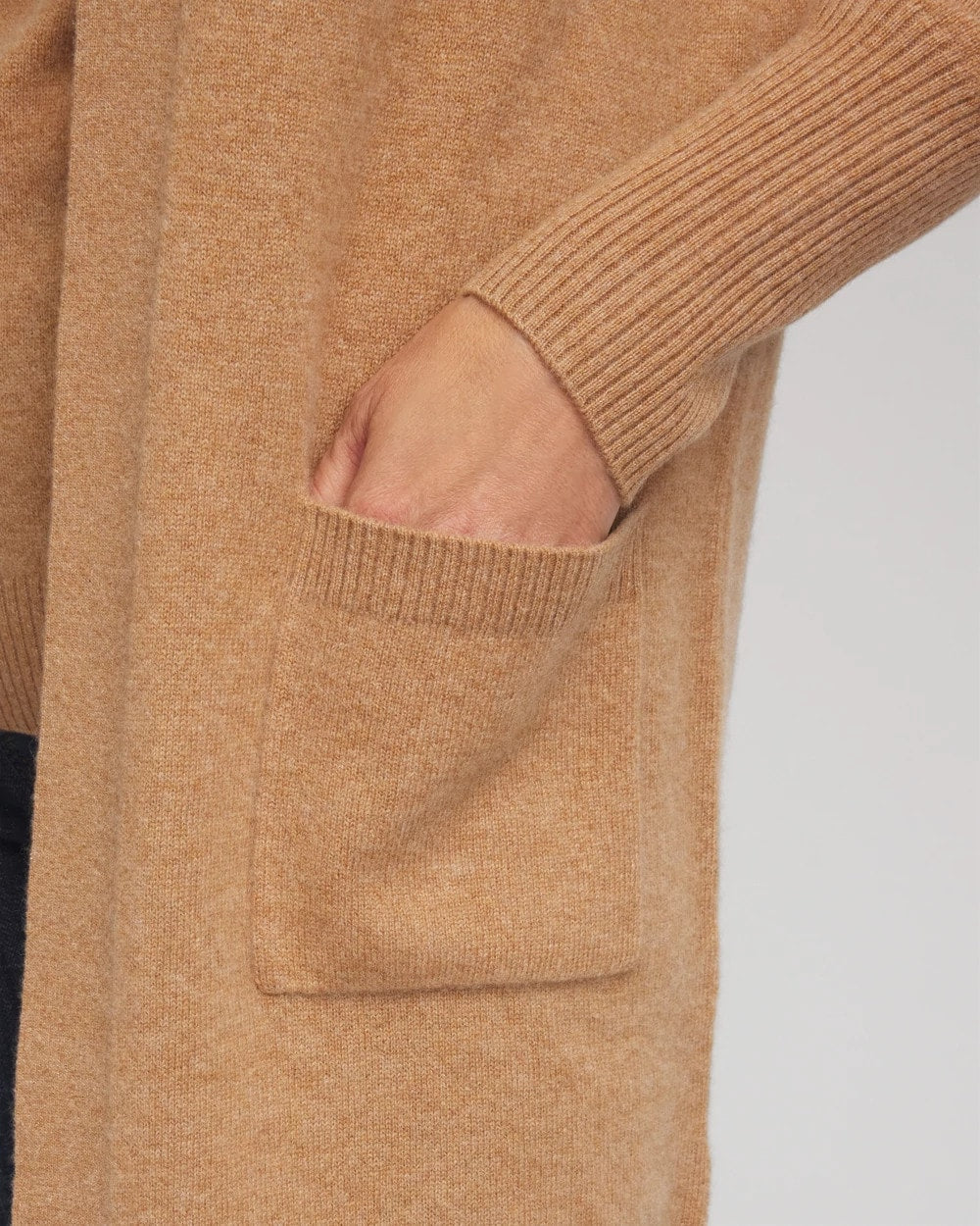 Chico's Cashmere Duster Cardigan CAMEL