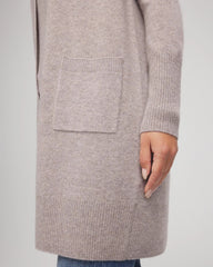 Chico's Cashmere Duster Cardigan TAUPE HEATHER