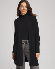 Chico's Cashmere Duster Cardigan BLACK