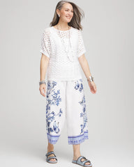 Chico's Dolman Pointelle Sweater ALABASTER