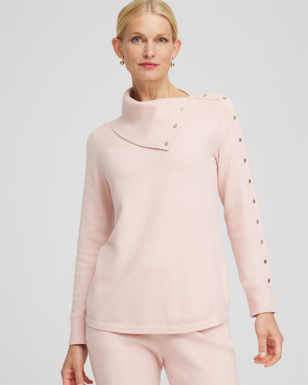 Chico's Zenergy® Luxe Envelope Neck Sweater ROSE SMOKE