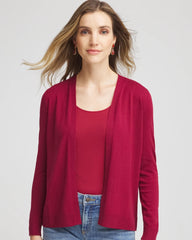 Chico's Ella Long-Sleeve Cardigan RUSSET RED