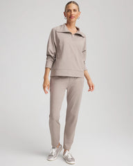Chico's Zenergy® Cloud Half-Zip Pullover Top ROCKY MOUNTAIN