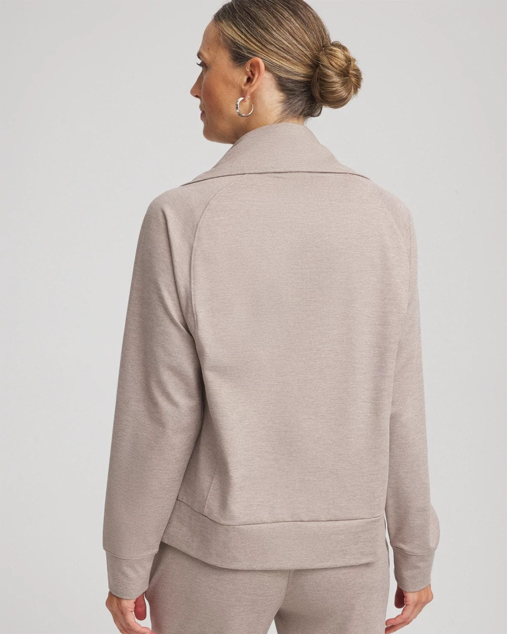 Chico's Zenergy® Cloud Half-Zip Pullover Top ROCKY MOUNTAIN