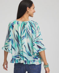 Chico's Georgette Batwing Blouse SEASPRAY
