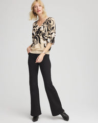 Chico's Printed Dolman Sweater NEUTRAL