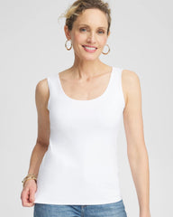 Chico's Microfiber Tank OPTIC WHITE