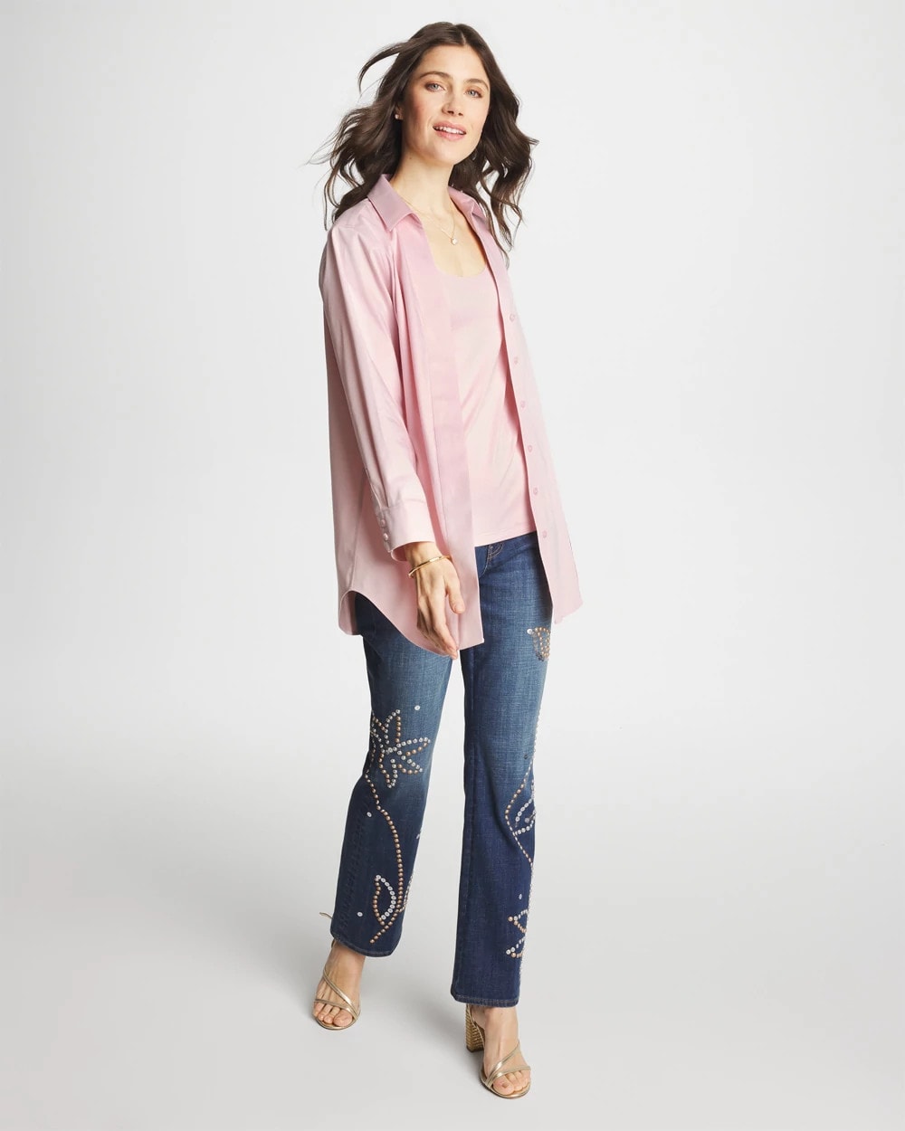 Chico's Microfiber Tank SWEET BLOSSOM