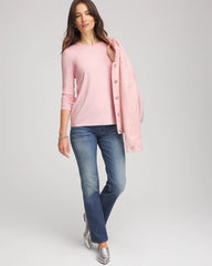 Chico's Mesh-Trim Touch of Cool™ Layering Tee BLUSHED