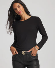 Chico's Touch of Cool™ Layering Tee BLACK