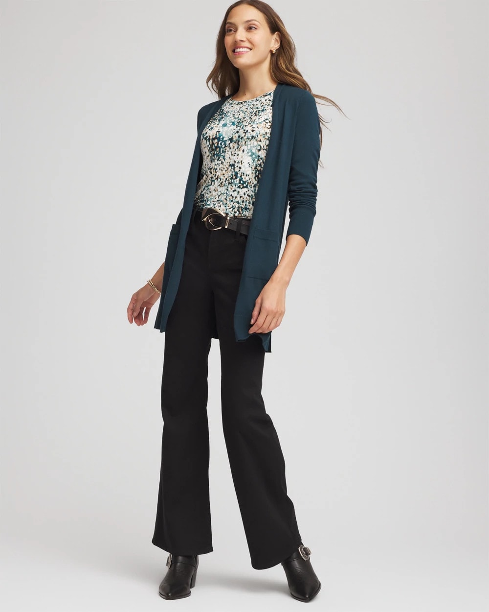 Chico's Touch of Cool™ Layering Tee TEAL SHADOW