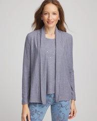 Chico's Cozy Cardigan PASSPORT BLUE
