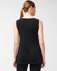 Chico's Travelers™ Classic Side-Slit Tank TRAVELERS BLACK