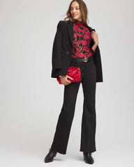 Chico's Touch of Cool™ Mockneck Layering Tee CARMINE RED
