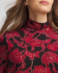 Chico's Touch of Cool™ Mockneck Layering Tee CARMINE RED