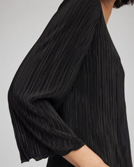 Chico's Bodre Flare Sleeve Top BLACK