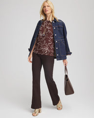 Chico's Touch of Cool™ Elbow-Sleeve Perfect Tee CACAO