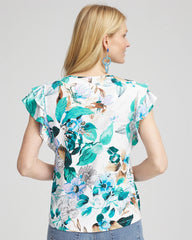 Chico's Touch of Cool™ Flutter Sleeve Tee ALABASTER