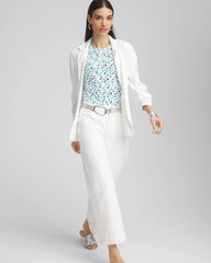 Chico's Polka-Dot Crewneck Perfect Tee ALABASTER