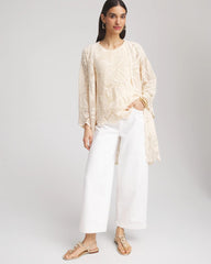 Chico's Island Crochet Lace Tank GLISTENING SAND