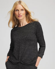 Chico's Zenergy® Twist-Front Top BLACK