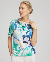 Chico's Pima Short Sleeve Everyday Tee ALABASTER
