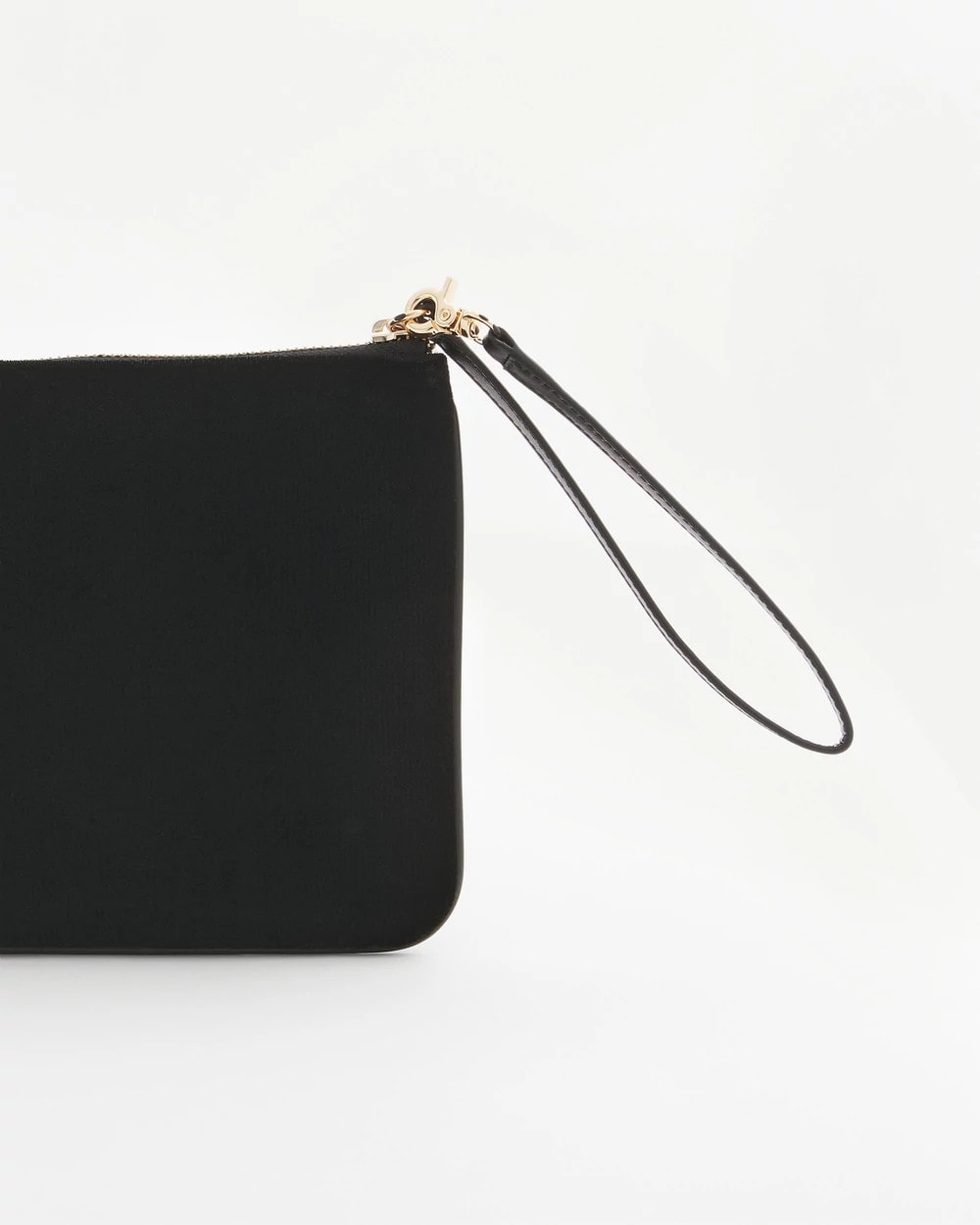 Chico's Planets & Stars Velvet Pouch Wristlet BLACK