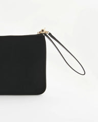 Chico's Planets & Stars Velvet Pouch Wristlet BLACK