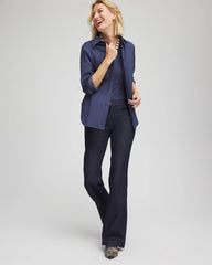 Chico's No Iron™ Stretch Shirt INDIGO SKY