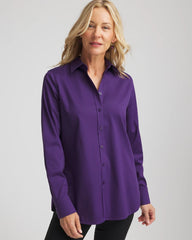 Chico's No Iron™ Stretch Shirt PURPLE ELIXIR