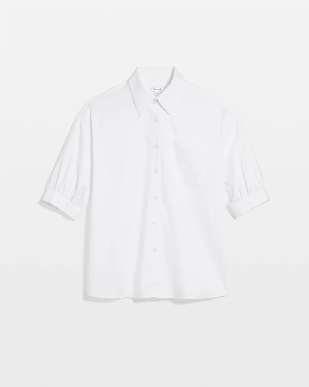 Chico's No Iron™ Short-Sleeved Shirt OPTIC WHITE