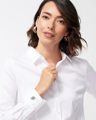 Chico's No Iron™ Fitted Stretch Shirt OPTIC WHITE
