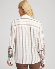 Chico's Silky Classic-Fit Shirt ECRU