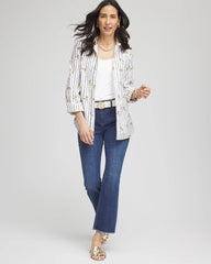 Chico's No Iron™ Leopard Graphic Shirt OPTIC WHITE