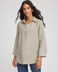 Chico's No Iron™ Linen Shirt WASHED SAGE